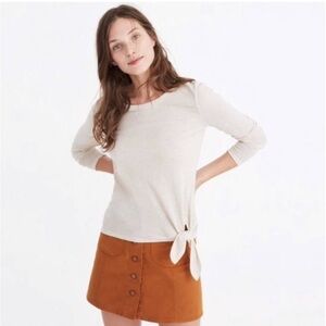 Madewell soundcheck side tie tee size M